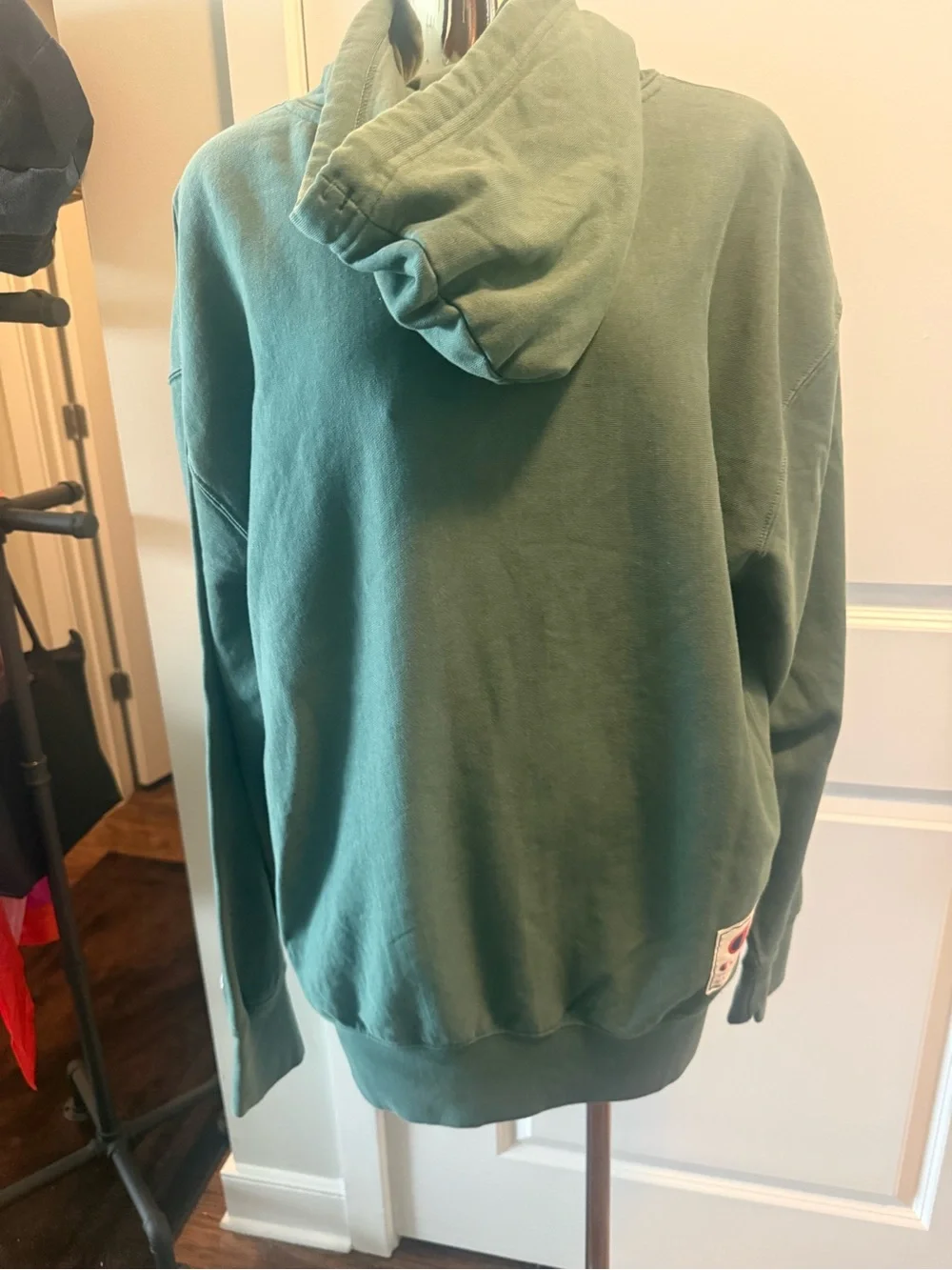 Champion Teal Green Pullover Hoodie with Front Pockets